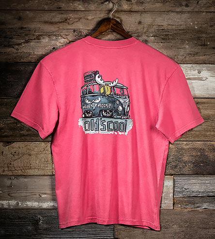 Old's Cool Van T-Shirt - Large Back Print - Pink