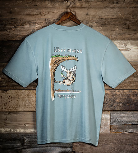 Hungover T-Shirt - Large Back Print - Aqua