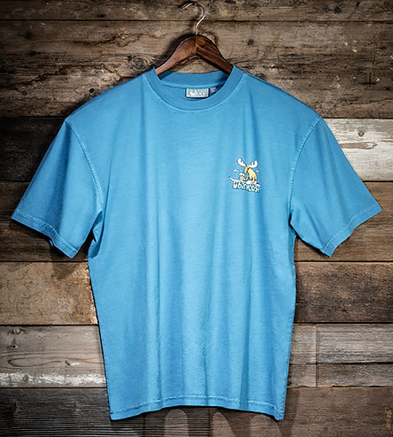Surf Sup T-Shirt - Small Chest Print - Alaskan Blue