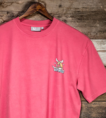 Surf Sup T-Shirt - Small Chest Print - Pink