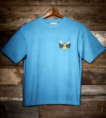 Head for the Hills T-Shirt - Small Chest Print - Alaskan Blue