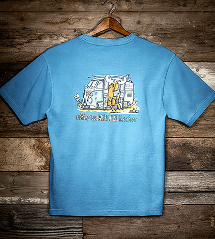 Nothing Says T-Shirt - Large Back Print - Alaskan Blue