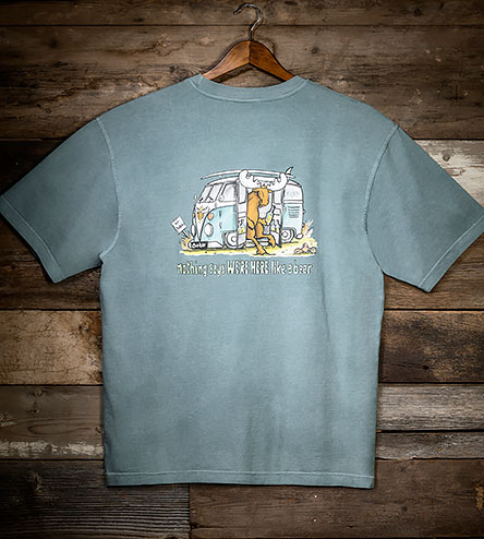Nothing Says T-Shirt - Large Back Print - Turquoise