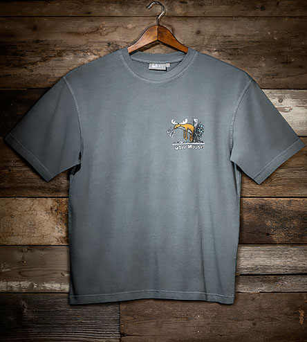 Well Hung T-Shirt - Small Chest Print - Grey