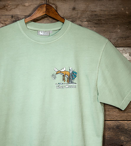 Well Hung T-Shirt - Small Chest Print - Green