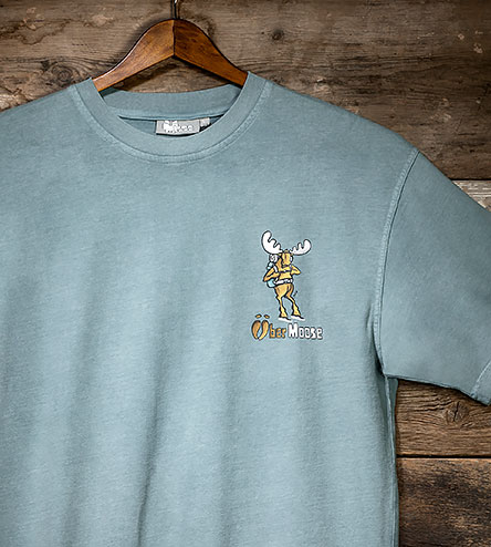 Make Tracks T-Shirt - Small Chest Print - Turquoise