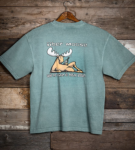 Mating Season T-Shirt - Large Back Print - Stone Blue