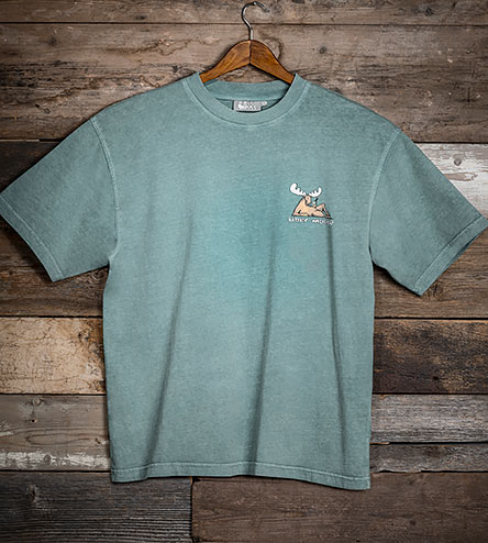 Mating Season T-Shirt - Small Chest Print - Stone Blue