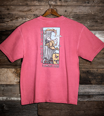 Comfort Zone T-Shirt - Large Back Print - Pink
