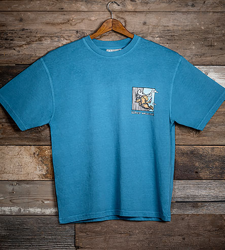 Comfort Zone T-Shirt - Small Chest Print - Alaskan Blue