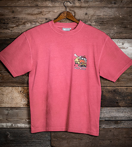 Start When You Stop T-Shirt - Small Chest Print - Pink