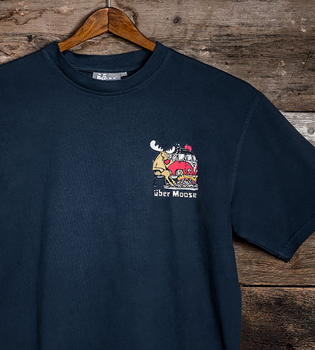 Start When You Stop T-Shirt - Small Chest Print - Indigo
