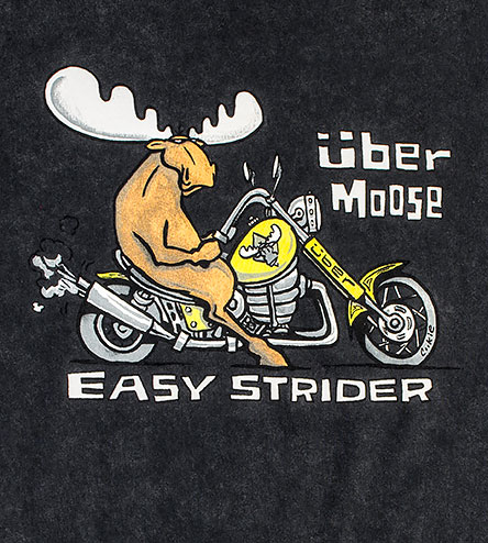 Easy Strider T-Shirt - Large Back Print - Graphite