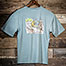 No Worries T-Shirt - Large Back Print - Aqua