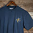 No Worries T-Shirt - Small Chest Print - Indigo