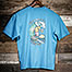 Surf Sup T-Shirt - Large Back Print - Alaskan Blue