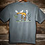 Well Hung T-Shirt - Large Back Print - Grey