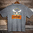 Jagermooster T-Shirt - Large Back Print - Charcoal