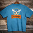 Jagermooster T-Shirt - Large Back Print - Alaskan Blue