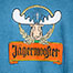 Jagermooster T-Shirt - Large Back Print - Alaskan Blue