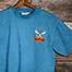 Jagermooster T-Shirt - Small Chest Print - Alaskan Blue