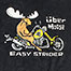 Easy Strider T-Shirt - Large Back Print - Graphite