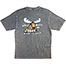 Five A Day T-Shirt - Large Back Print - Charcoal
